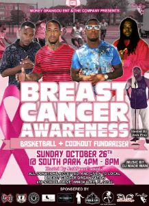Breast Cancer Awareness Basketball & Cookout flyer